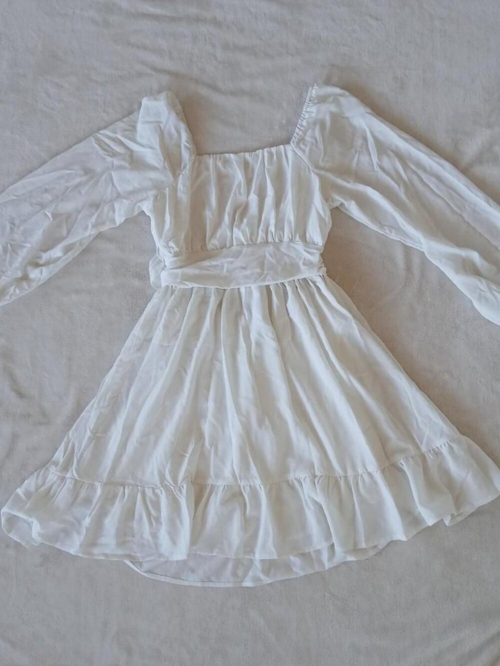 Women's White Babydoll-dresses